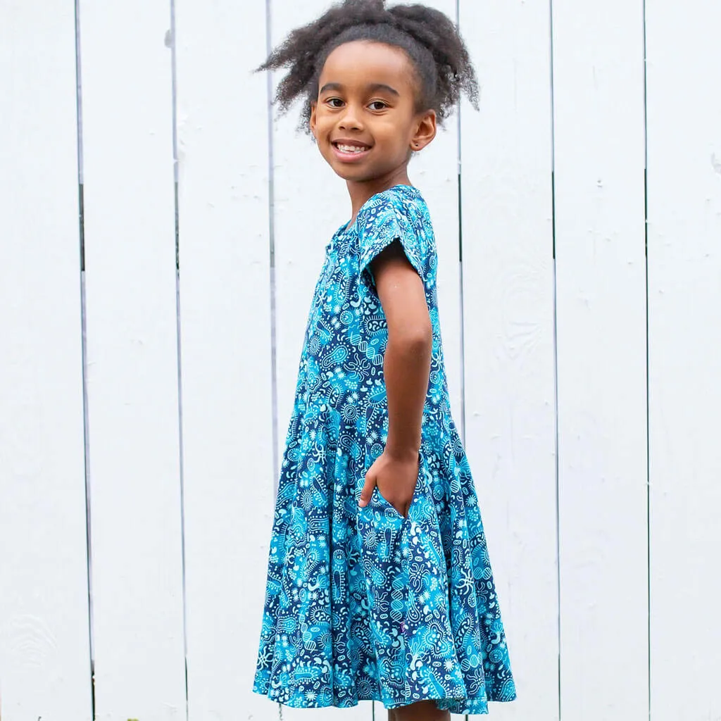 Microbes Super Twirler Dress with Pockets
