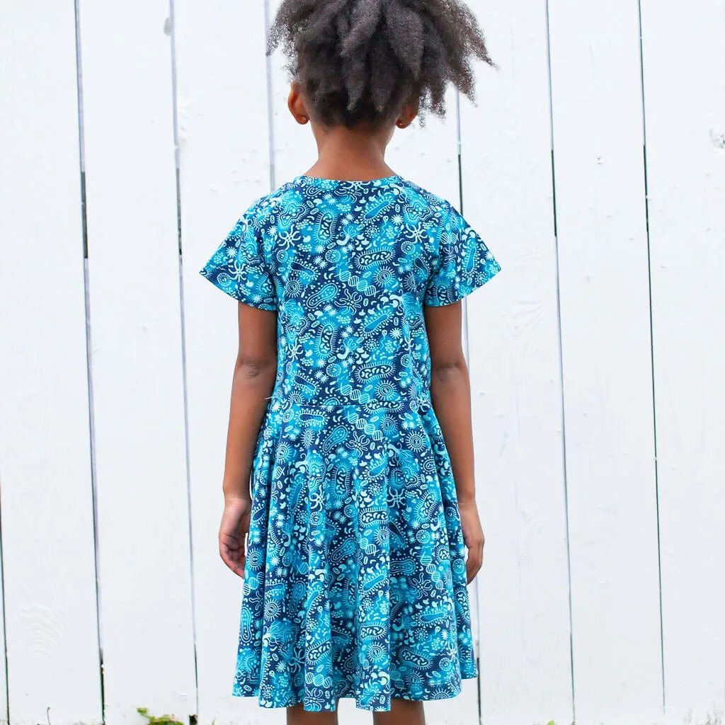 Microbes Super Twirler Dress with Pockets