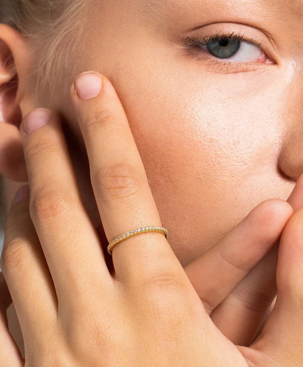Mila Ring Rose 18ct Gold Plated