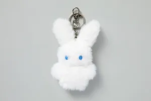 MINI KEYRING WIRE EARS WHITE RABBIT