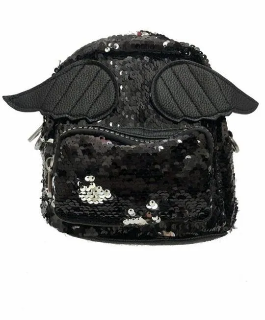 Mini Sequin Back Pack with Angel Wings