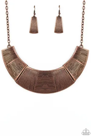 More Roar Copper Necklace - Paparazzi Necklace