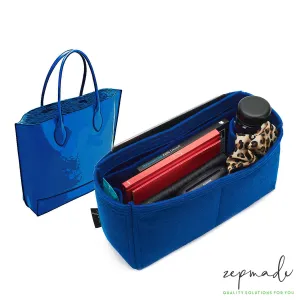 Mulberry Blossom Tote Organizer Insert, Bag Organizer with Single Bottle Holder