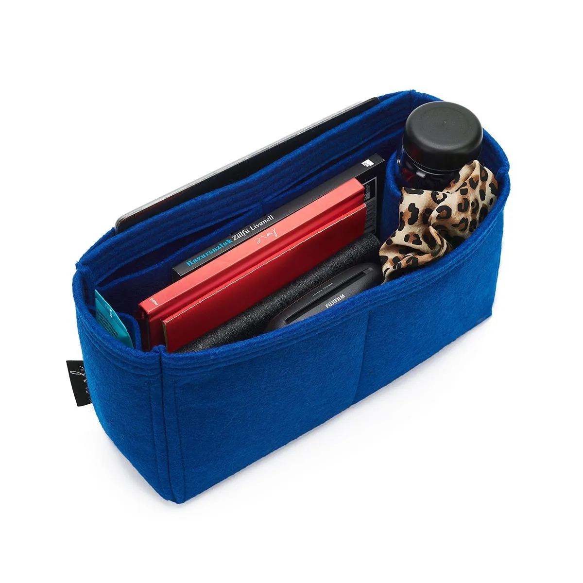 Mulberry Blossom Tote Organizer Insert, Bag Organizer with Single Bottle Holder