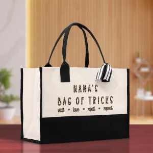 Nana's Bag Of Tricks Leopard Grandma Tote Bag Nana Bag Grandma Gift Bag Shopping Bag Mothers Day Gift Live Love Spoil Bag Grandma Bag