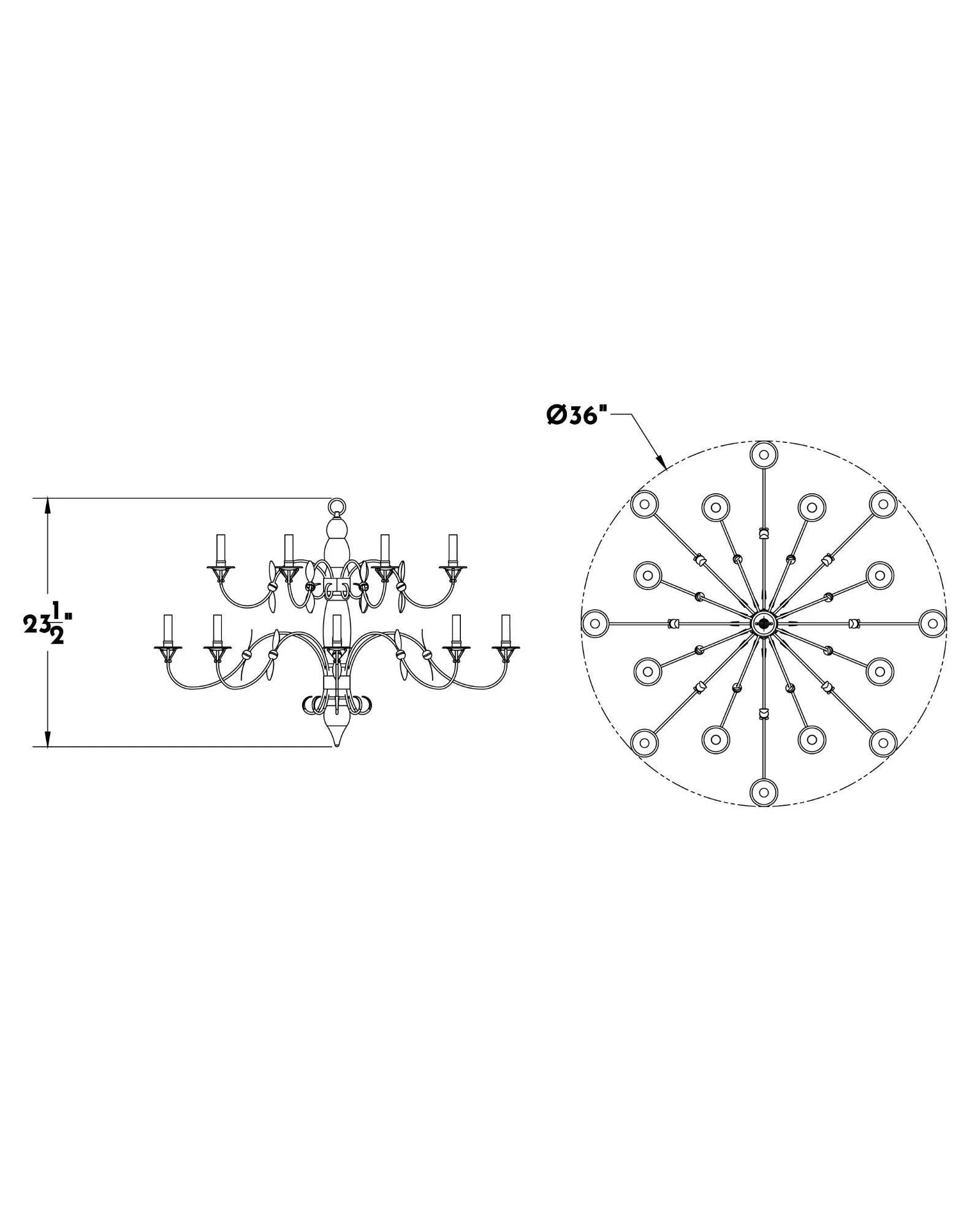 New England Meeting House Chandelier Small