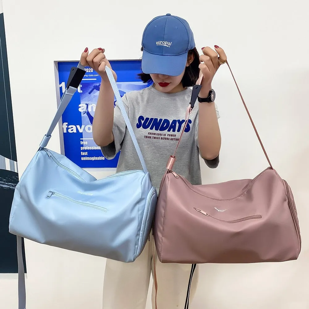 New Women Travel Bag Large Capacity Hand Luggage Duffle Bags Ladies Handbag Sports Gym Pack Fashion Yoga Weekend Shoulder Bags