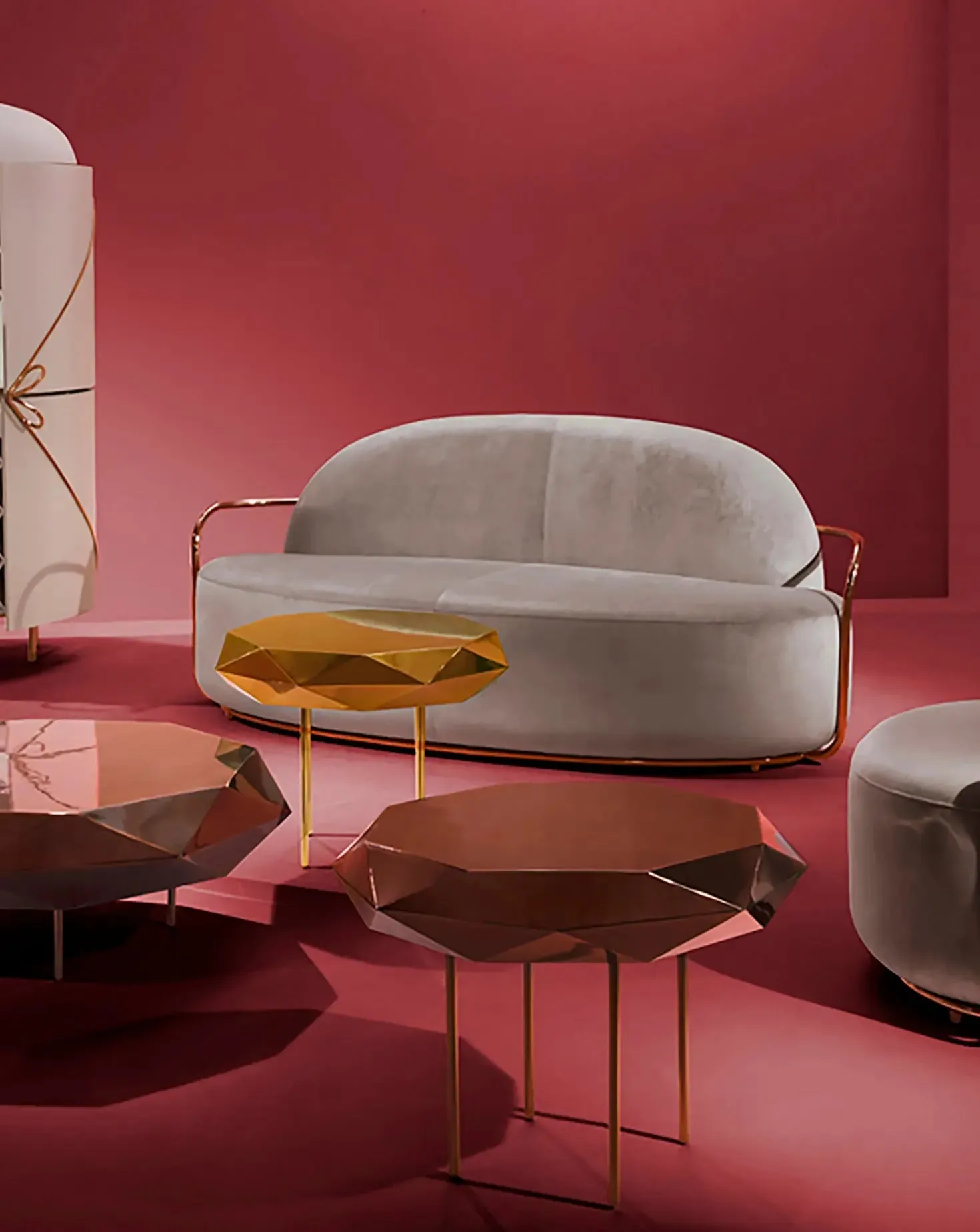 Nika Zupanc Stella Oro Gold Coffee Table Small
