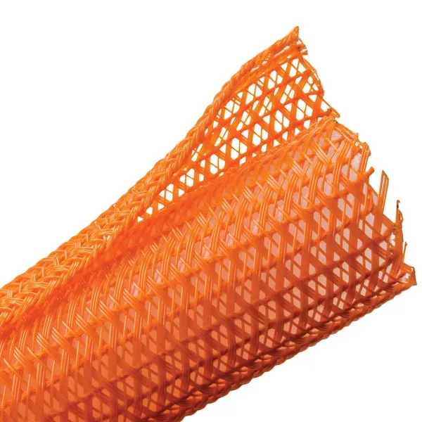NTE 04-SCBW13-10OR 1/2 Inch Self-Closing Braided Wrap, Orange, 10FT Roll