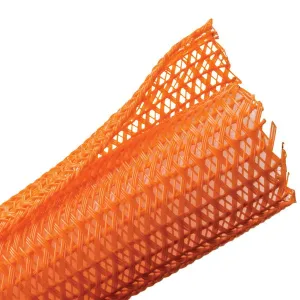 NTE 04-SCBW13-10OR 1/2 Inch Self-Closing Braided Wrap, Orange, 10FT Roll