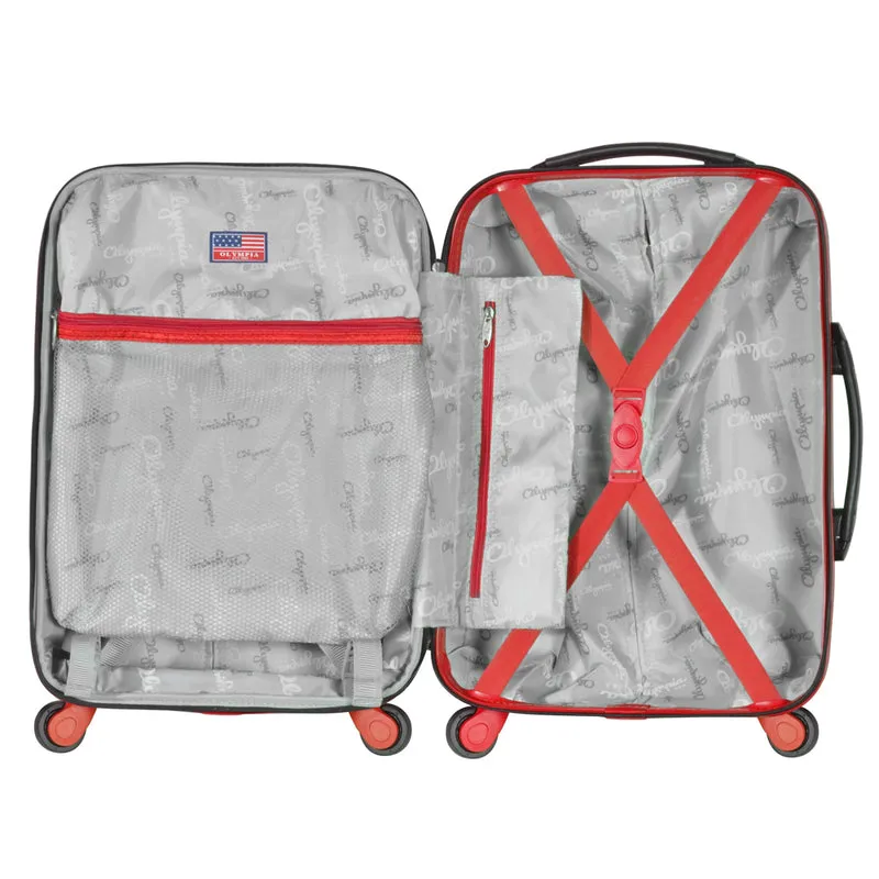 Olympia Apache II 3 Piece Hardside Spinner Luggage Set