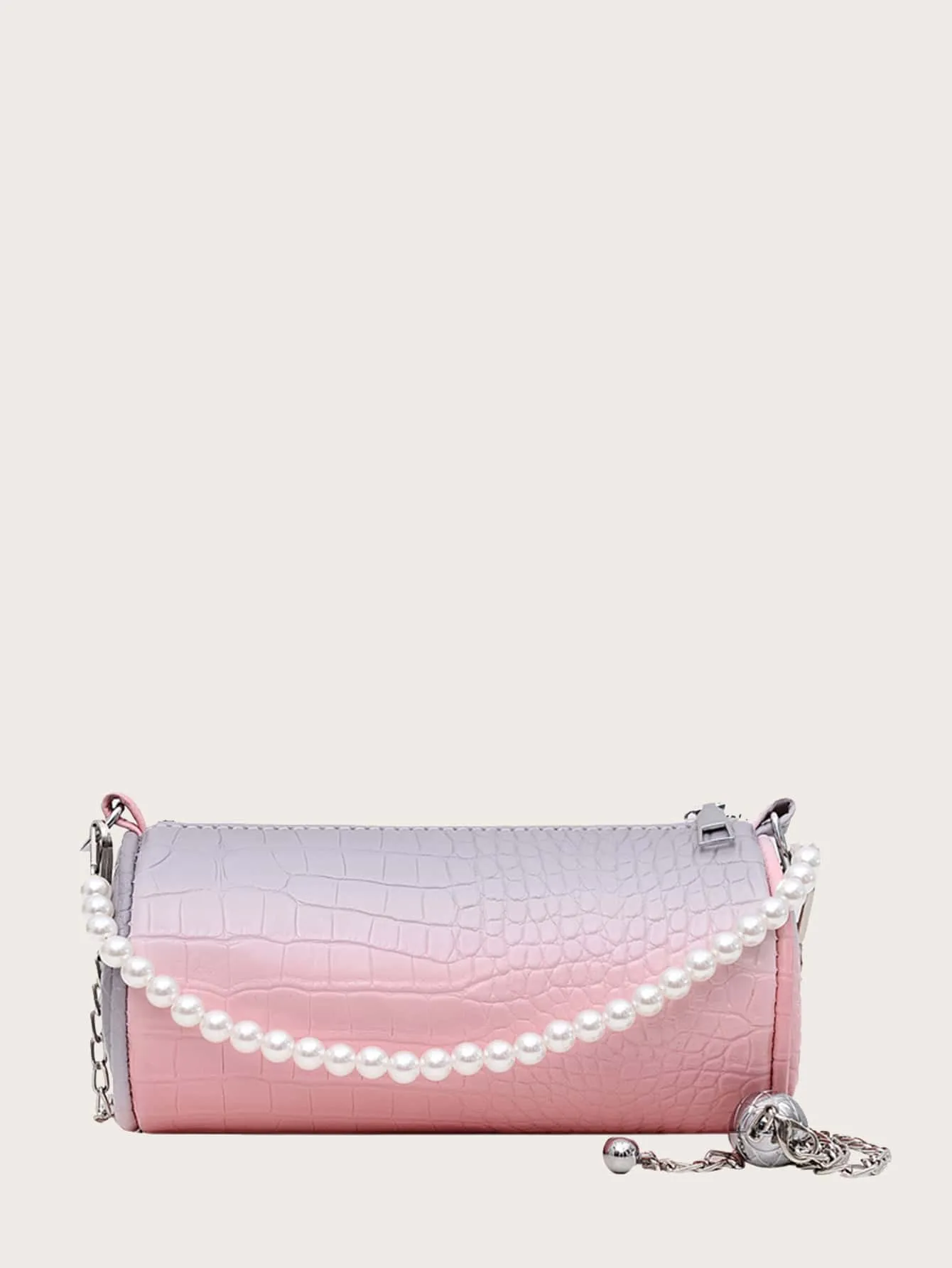 Ombre Croc Embossed Bucket Bag