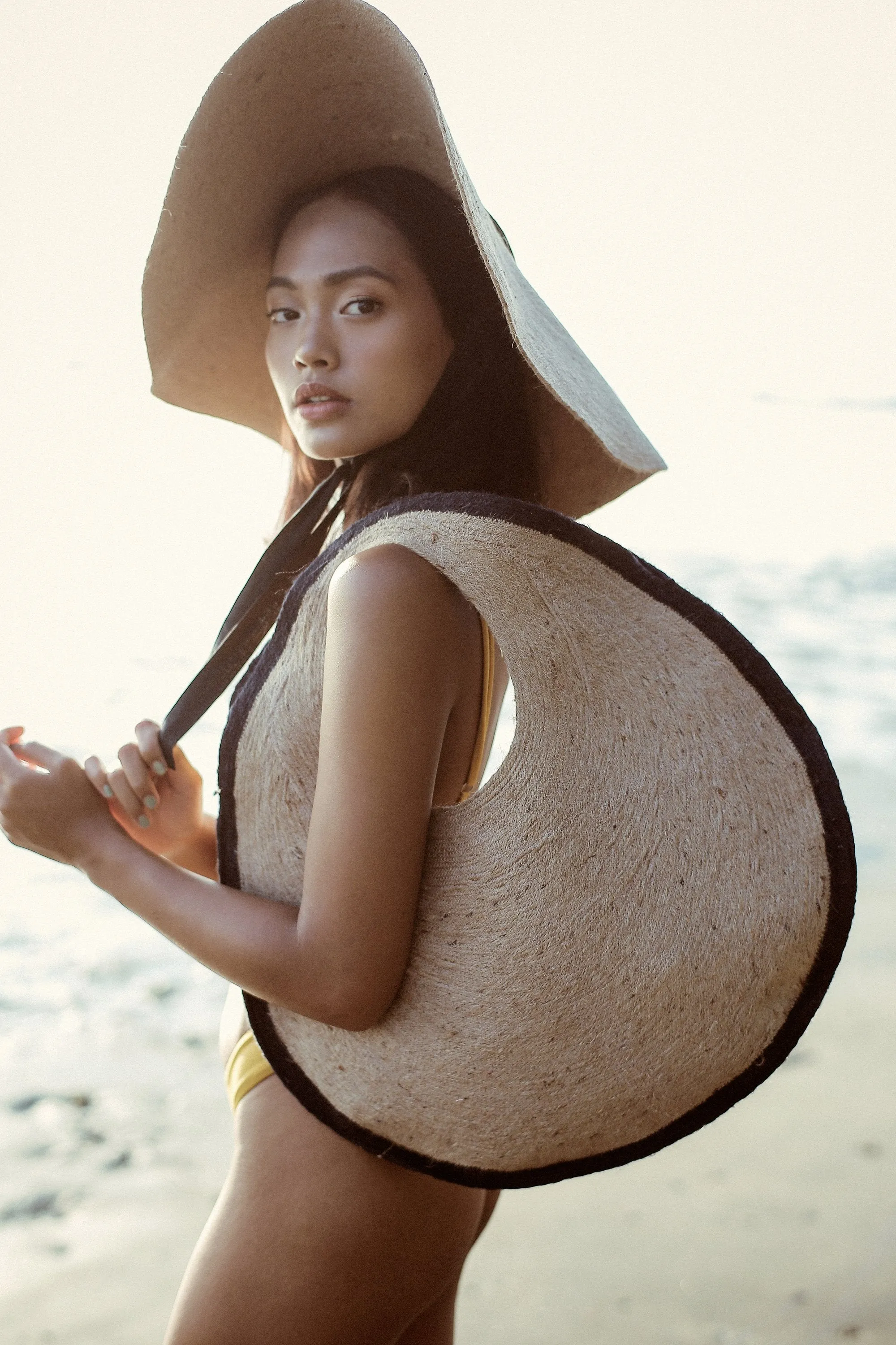 One of a Kind SOLO Halo Jute Straw Bag