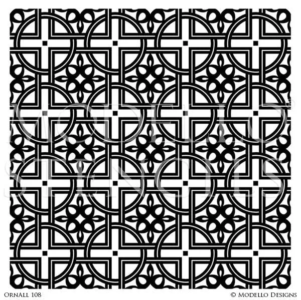 OrnAll108 Custom Vinyl Stencil