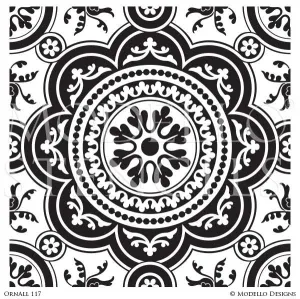 OrnAll117 Custom Vinyl Stencil
