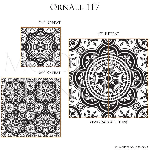 OrnAll117 Custom Vinyl Stencil