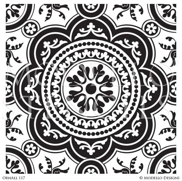 OrnAll117 Custom Vinyl Stencil