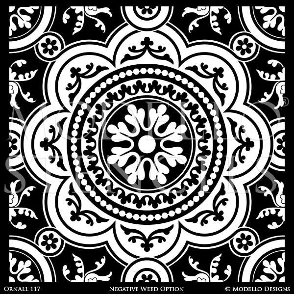 OrnAll117 Custom Vinyl Stencil