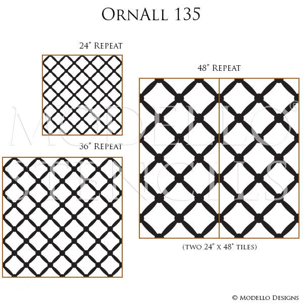 OrnAll135 Custom Vinyl Stencil