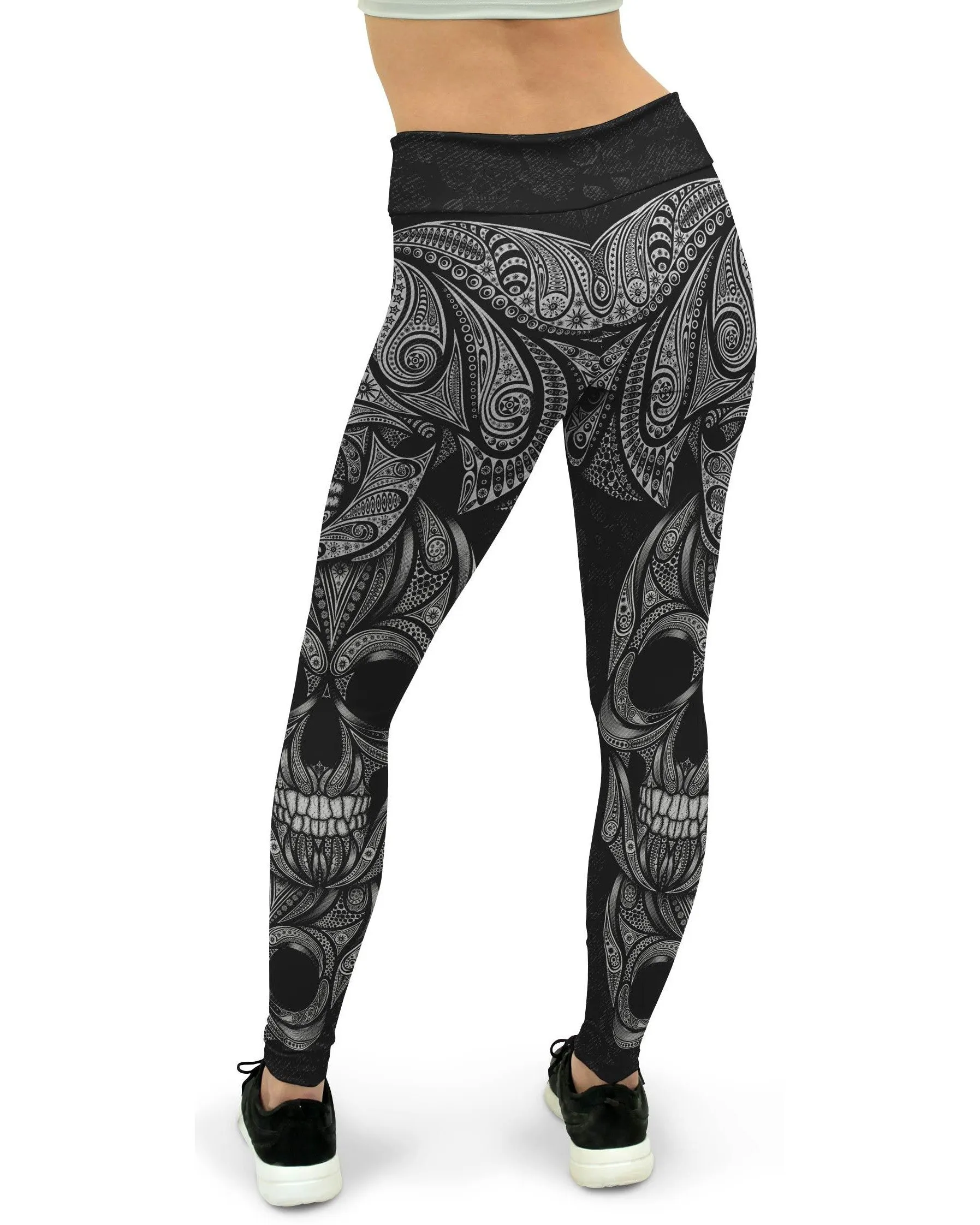Ornamental Skull Yoga Pants