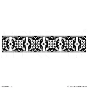 OrnBor152 Custom Border Stencil