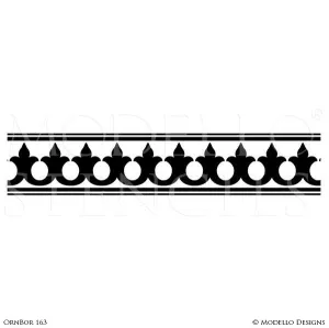 OrnBor163 Custom Border Stencil
