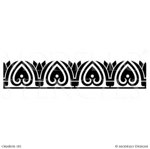 OrnBor181 Custom Border Stencil