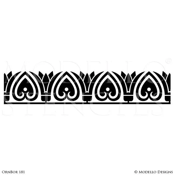 OrnBor181 Custom Border Stencil