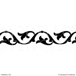 OrnBor192 Custom Border Stencil