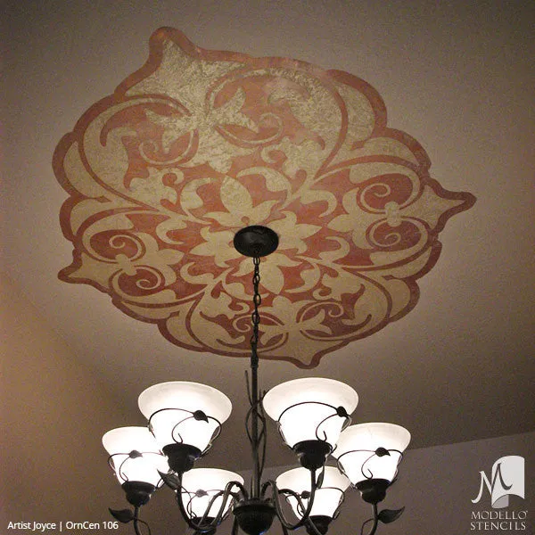 OrnCen106 Custom Medallion Stencil