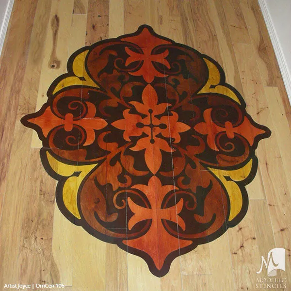 OrnCen106 Custom Medallion Stencil