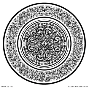 OrnCen131 Custom Medallion Stencil