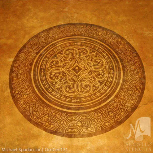 OrnCen131 Custom Medallion Stencil