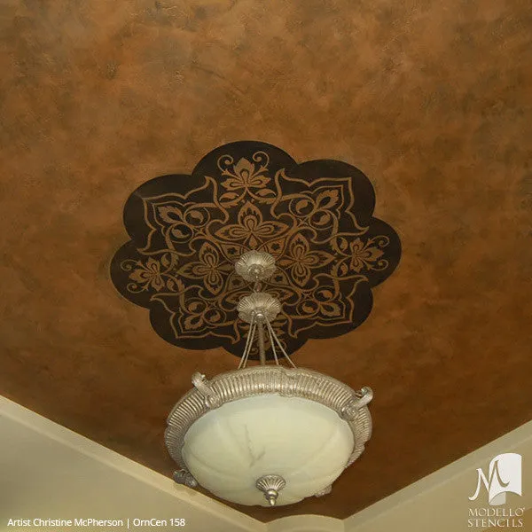 OrnCen158 Custom Medallion Stencil