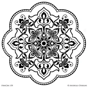 OrnCen158 Custom Medallion Stencil