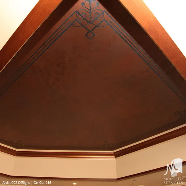 OrnCor216 Custom Corner Stencil