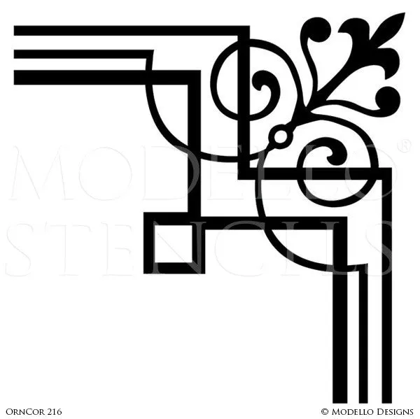 OrnCor216 Custom Corner Stencil