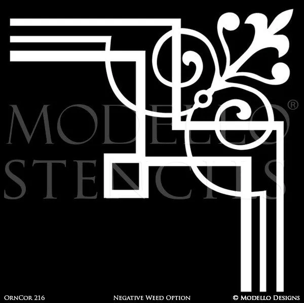 OrnCor216 Custom Corner Stencil