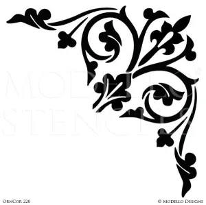 OrnCor220 Custom Corner Stencil