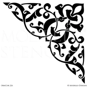 OrnCor226 Custom Corner Stencil