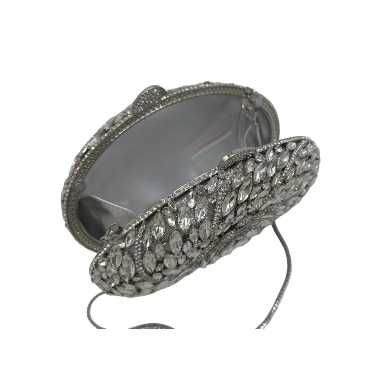 Oval Floral Clutch