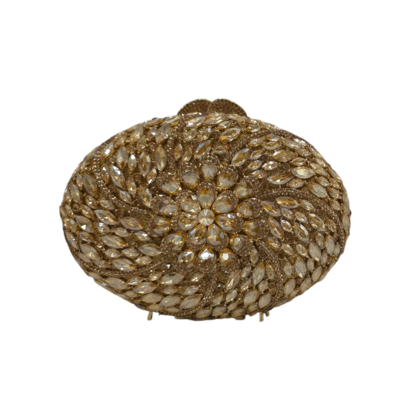 Oval Floral Clutch