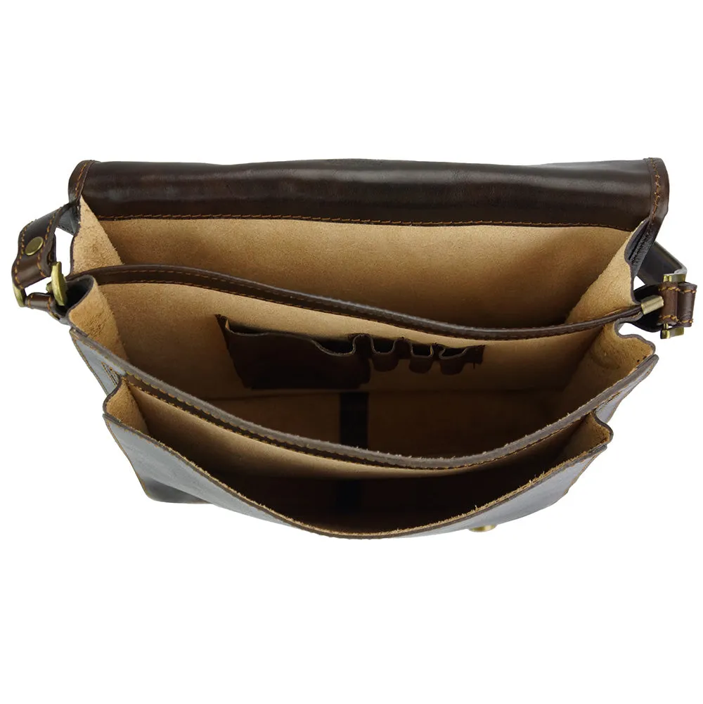 Palmira Leather Messenger Bag