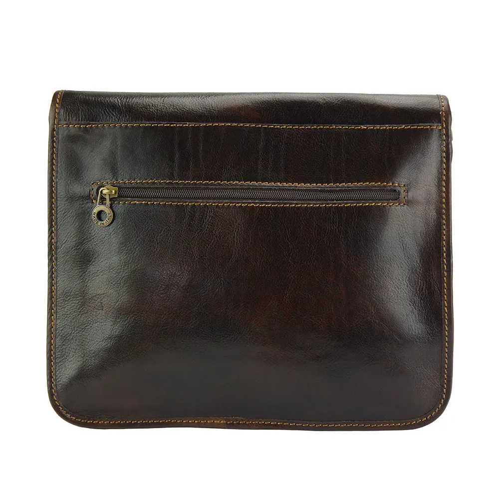Palmira Leather Messenger Bag