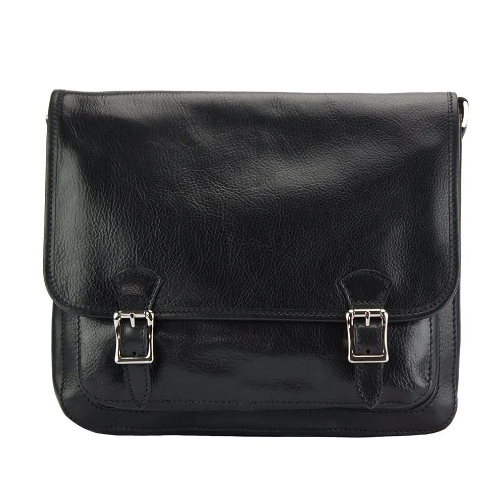 Palmira Leather Messenger Bag