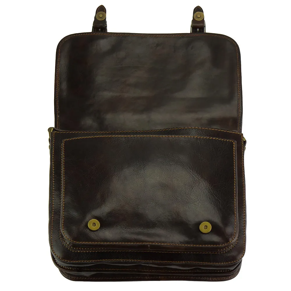 Palmira Leather Messenger Bag