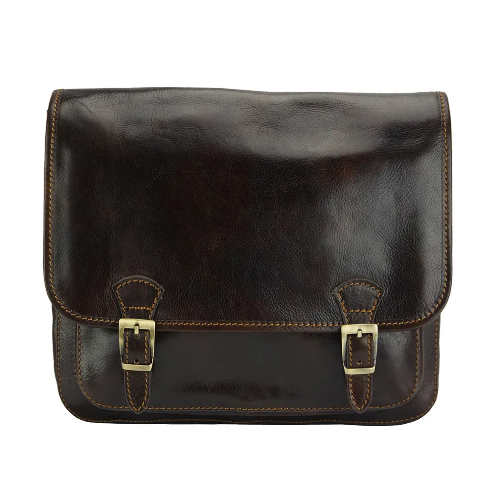 Palmira Leather Messenger Bag