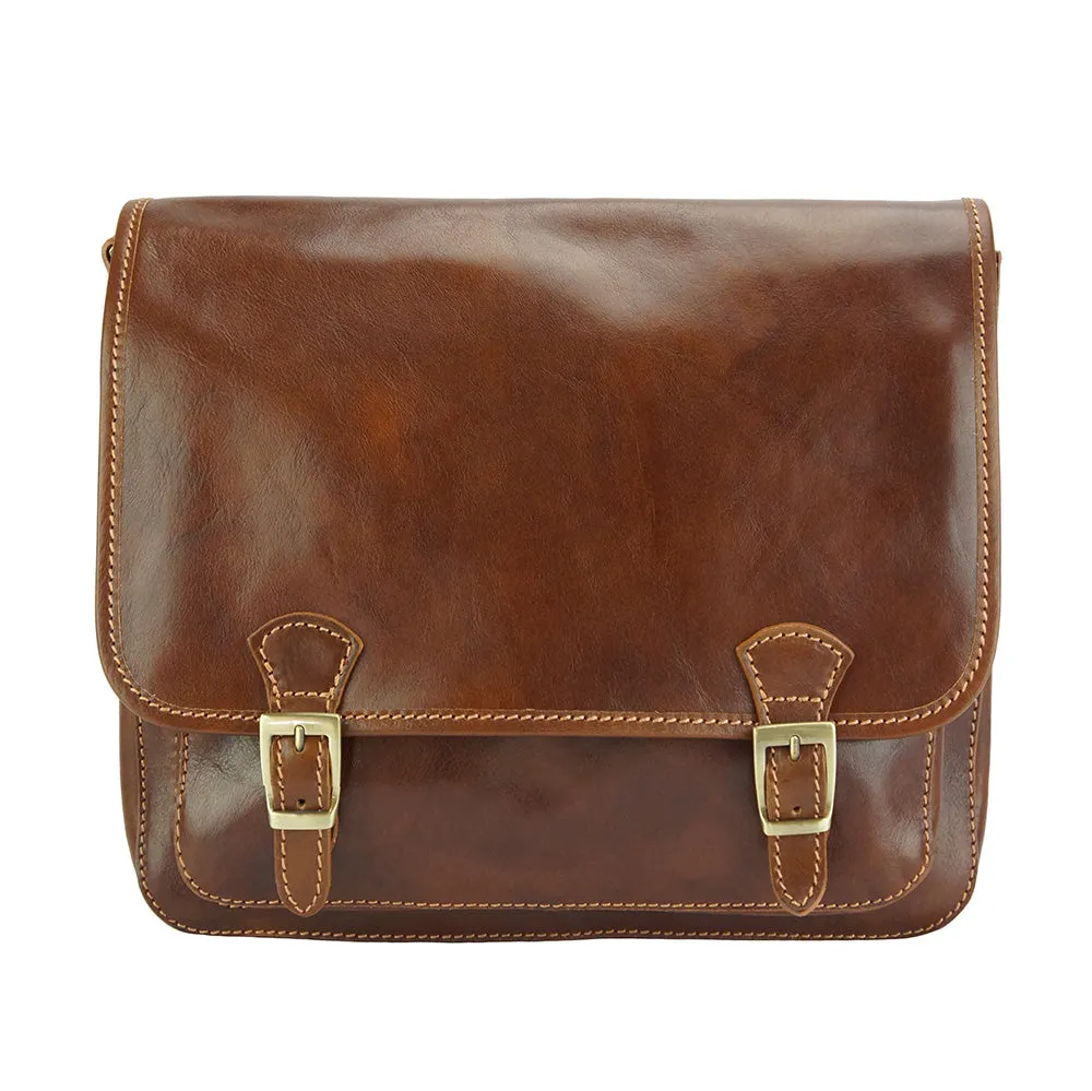 Palmira Leather Messenger Bag