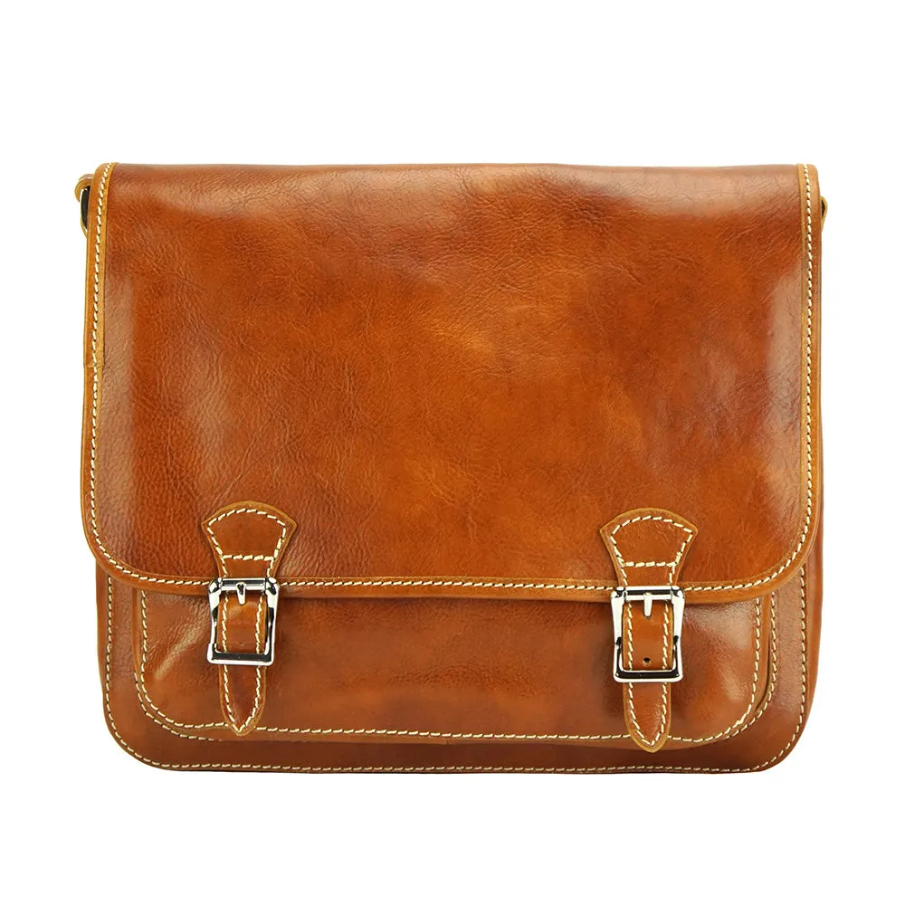 Palmira Leather Messenger Bag