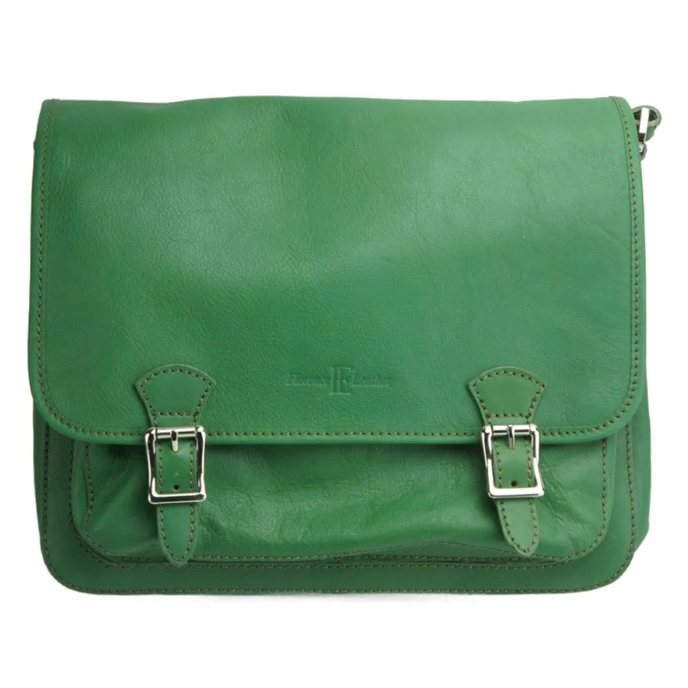 Palmira Leather Messenger Bag